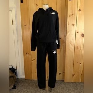 Kappa Men’s Heart Sweatpants Black🖤🖤NEW WITH TAGS